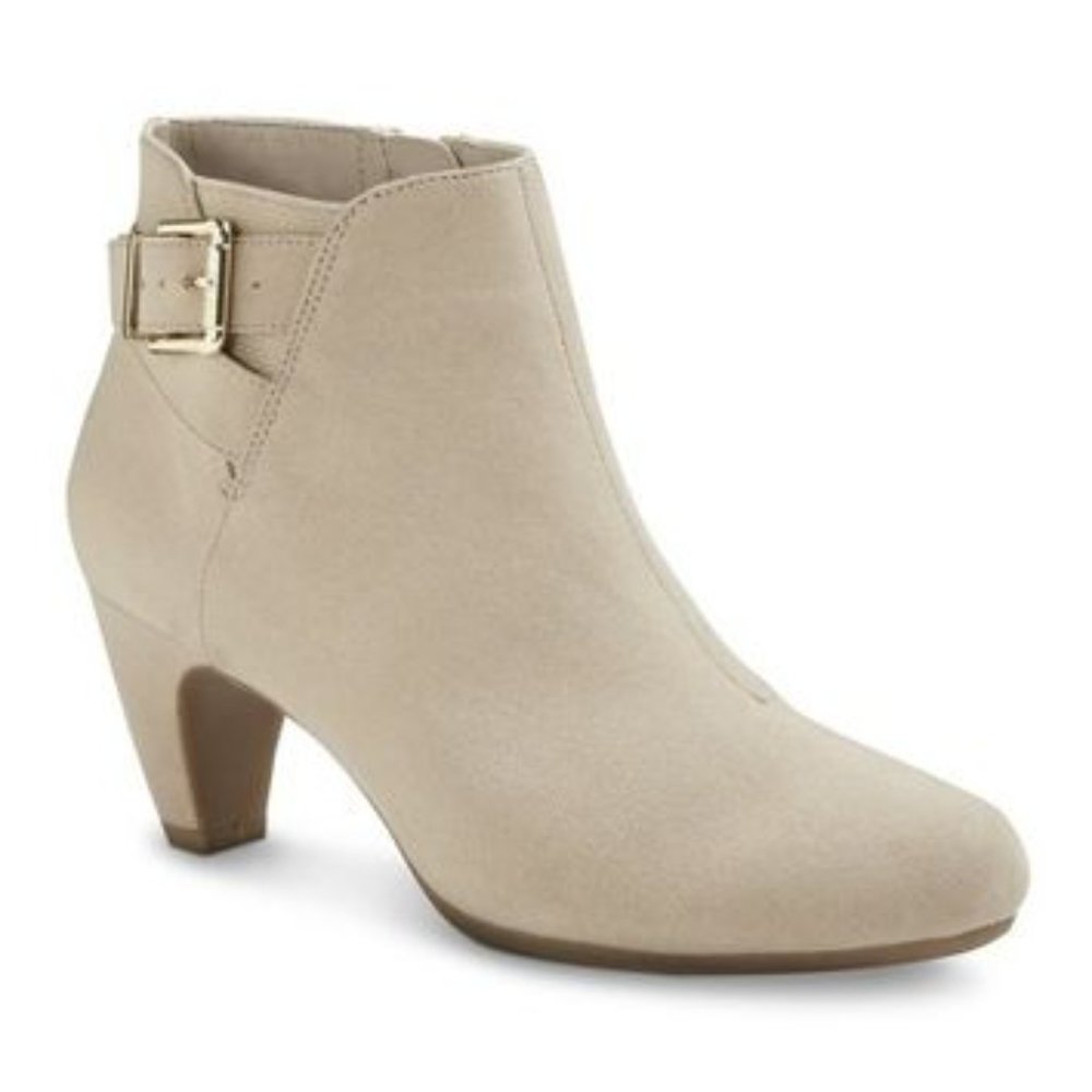 Taupe Suede Ankle Boots - Sam & Libby